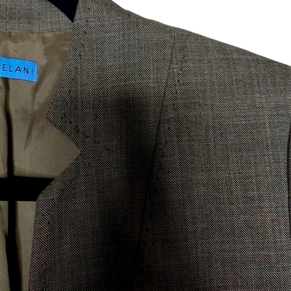 ANTONIO MELANI Notched Lapel One Button Jacket Size 10 Brown - Picture 4 of 5